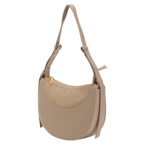 VIOLA CASTELLANI Made In Italy Leather Half Moon Crossbody - Picture 3 of 3